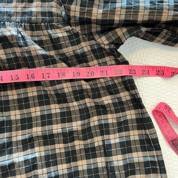 NWT BARBOUR Lorelie Seersucker Blouse in Praline Check Size 8 - Picture 7 of 14